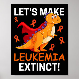 Affiche Dinosaure Cool Faisons Disparaître Le Cancer De La