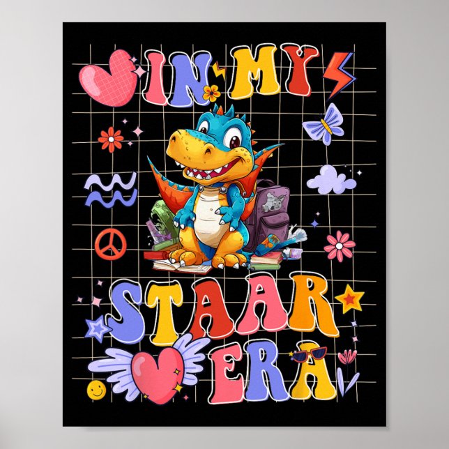 Affiche Dinosaure Dans Mon Époque Étoile Motivationnelle T (Devant)
