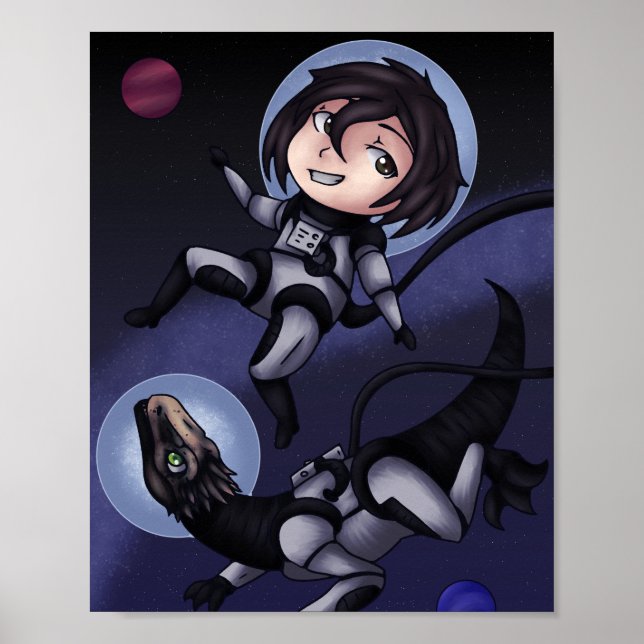 Affiche Dinosaure de l'espace (Devant)