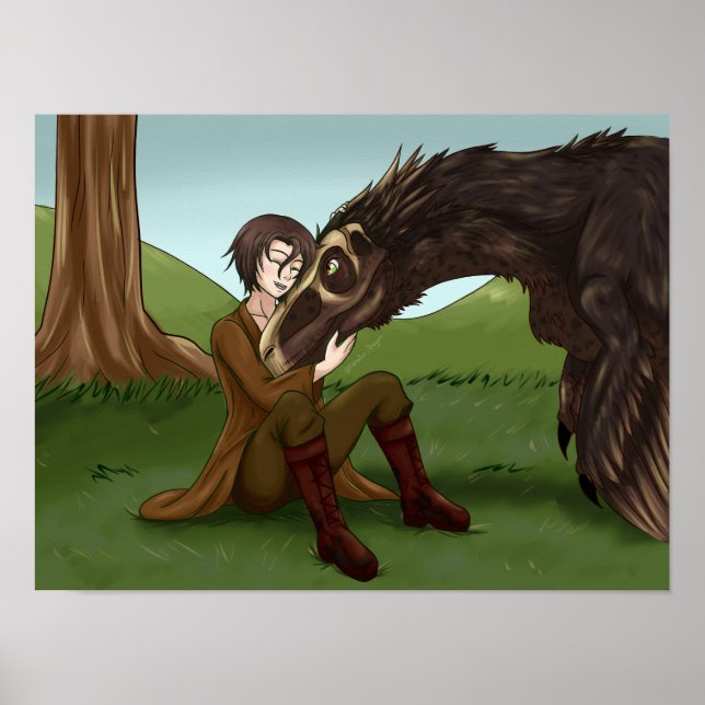 Affiche Dinosaure doux (Devant)