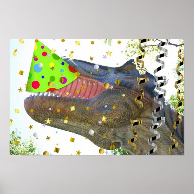 Affiche Dinosaure Parti Animal (Devant)