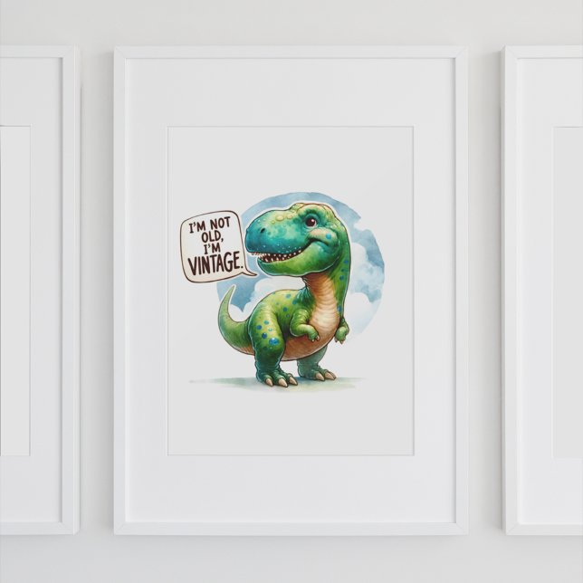 Affiche Dinosaure vintage (Créateur téléchargé)