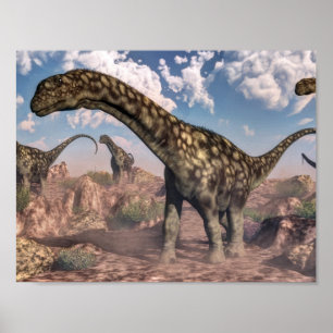 Affiche dinosaures argnosaurus