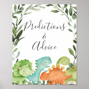 Affiche Dinosaures Baby shower Prédictions et conseils
