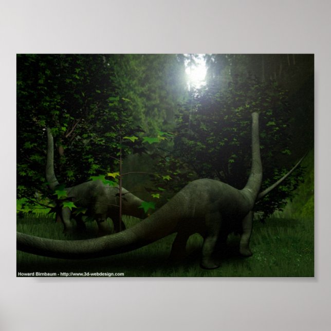 Affiche Dinosaurs at lunch (Devant)