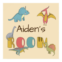 Dinosaurs Kid's Name Personalized