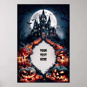 Affiche d'invitation blanche Halloween #10