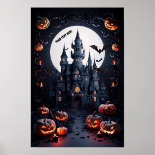 Affiche d'invitation blanche Halloween #4