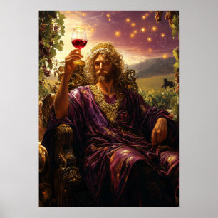 Affiche Dionysos, Dieu du Vin et du Plaisir - Maître