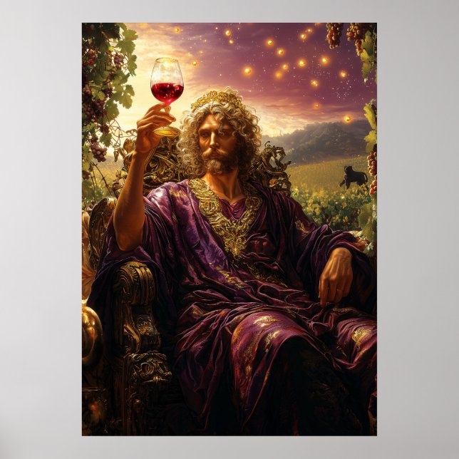 Affiche Dionysos, Dieu du Vin et du Plaisir - Maître (Devant)
