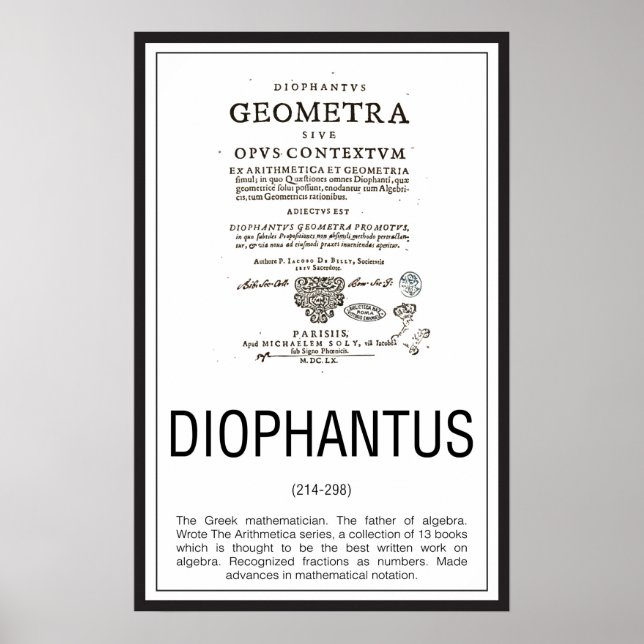 Affiche Diophantus (Devant)