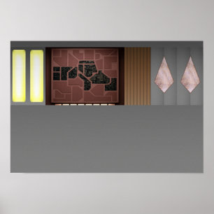 Affiche Diorama de la salle de passerelle