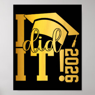 Affiche Diplômé 2026 promotion 2025 terminale