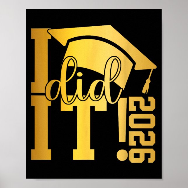 Affiche Diplômé 2026 promotion 2025 terminale (Devant)
