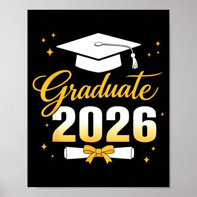 Affiche Diplômé 2026 promotion 2026 drôle 2026 (Devant)