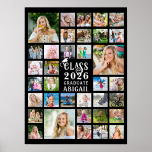 Affiche Diplômé 35 Collage de photos Promotion de Année