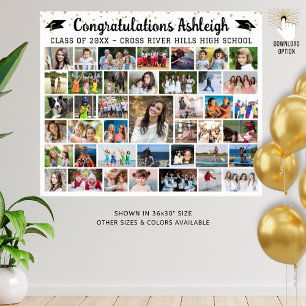 Affiche Diplôme 41 Collage photo Confetti Couleur personna