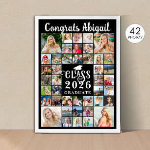 Affiche Diplôme 42 Collage de photos Script Classe Année