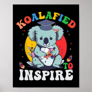 Affiche Diplôme Amusant Koalafied Pour Inspirer Autisme Aw