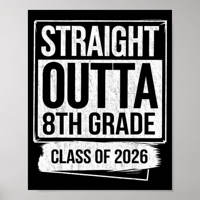 Affiche Diplômé de 8e année promotion 2026 (Devant)