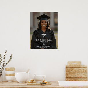 Affiche Diplôme de docteur de l'école de médecine moderne