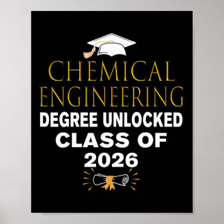 Affiche Diplôme de génie chimique débloqué Cl de 2026 Fr