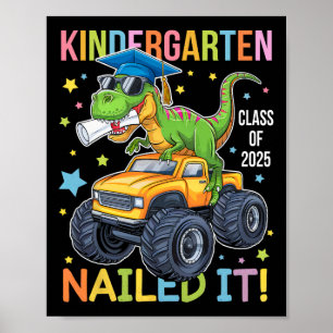 Affiche Diplômé de la promotion 2025 de la maternelle Dino
