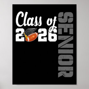 Affiche Diplômé de la promotion 2026 de football senior Cl