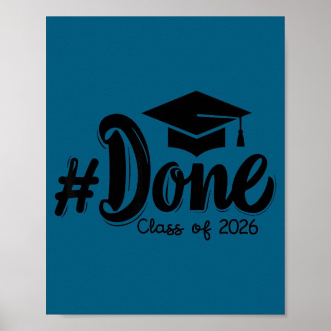 Affiche Diplômé de la promotion 2026 drôle 2026 remise des (Devant)