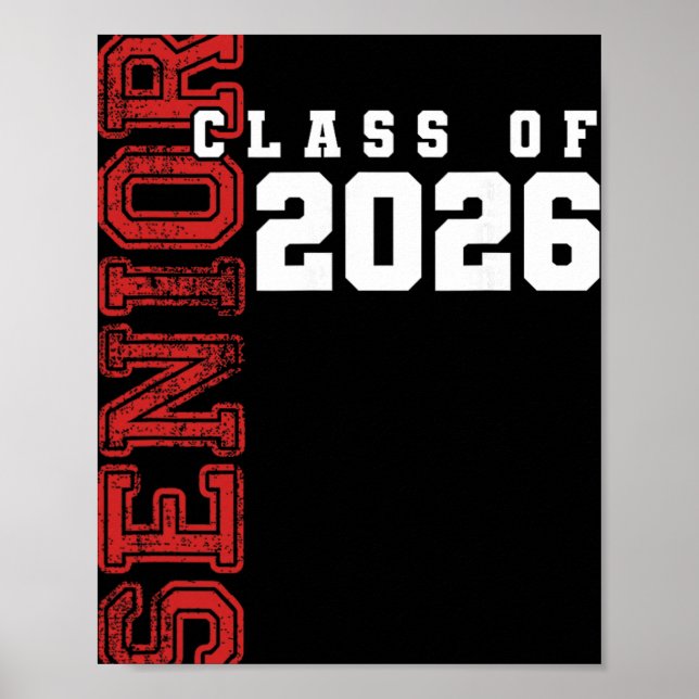 Affiche Diplômé de la promotion 2026 Grad 26  (Devant)