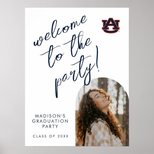 Affiche Diplôme de l'Université d'Auburn | Auburn Tigers (Devant)