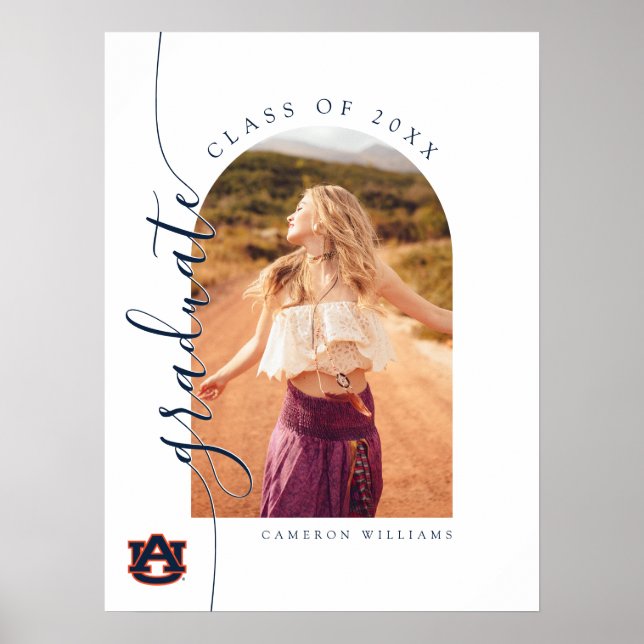 Affiche Diplôme de l'Université d'Auburn | Auburn Tigers (Devant)