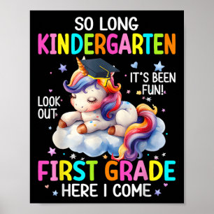 Affiche Diplômé de maternelle Cl 2025 Licorne Ki