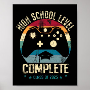 Affiche Diplômé de niveau lycée Joueur complet Cl de 2025