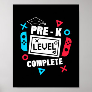 Affiche Diplômé de niveau pré-maternelle dernier jour d'éc
