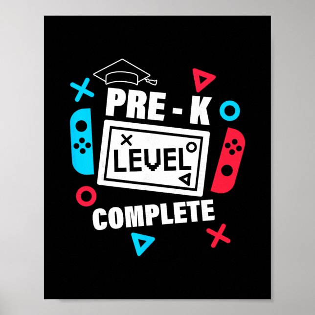 Affiche Diplômé de niveau pré-maternelle dernier jour d'éc (Devant)