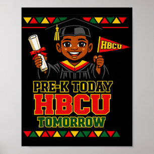 Affiche Diplômé de Prek Today Hbcu 2026 Famille Papa Maman