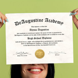 Affiche Diplôme d'études secondaires pour l'enseignement à