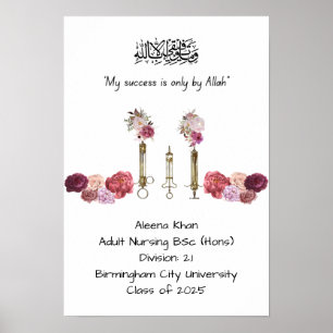 Affiche Diplôme d'infirmière diplômée