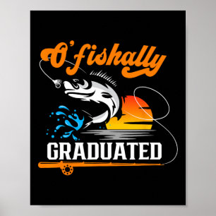 Affiche Diplômé d'O'fishally Amoureux de la Pêche Partie d