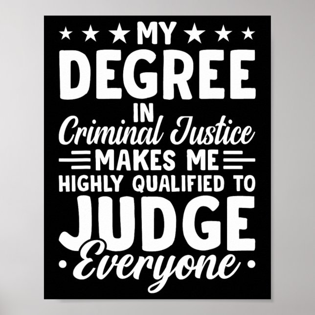 Affiche Diplôme En Justice Mon Diplôme En Justice Pénale (Devant)