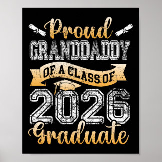 Affiche Diplômé fier grand-père d'un élève de terminale 20