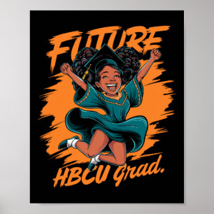 Affiche Diplômé futur Hbcu Histoire Collège noir Jeunesse