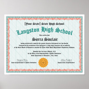 Affiche Diplôme général d'équivalence d'études secondaires