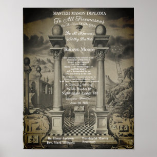 Affiche Diplôme Master Mason