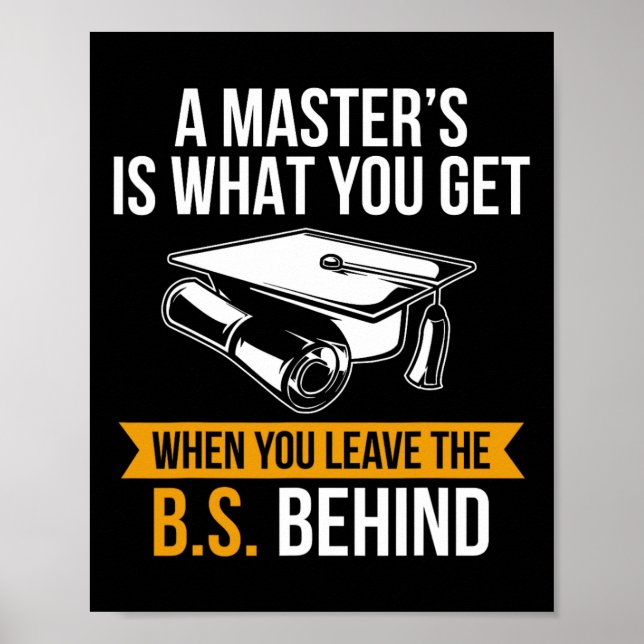 Affiche Diplôme Mba Masters Diplôme (Devant)