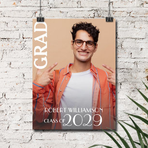 Affiche Diplômé photo personnalisé