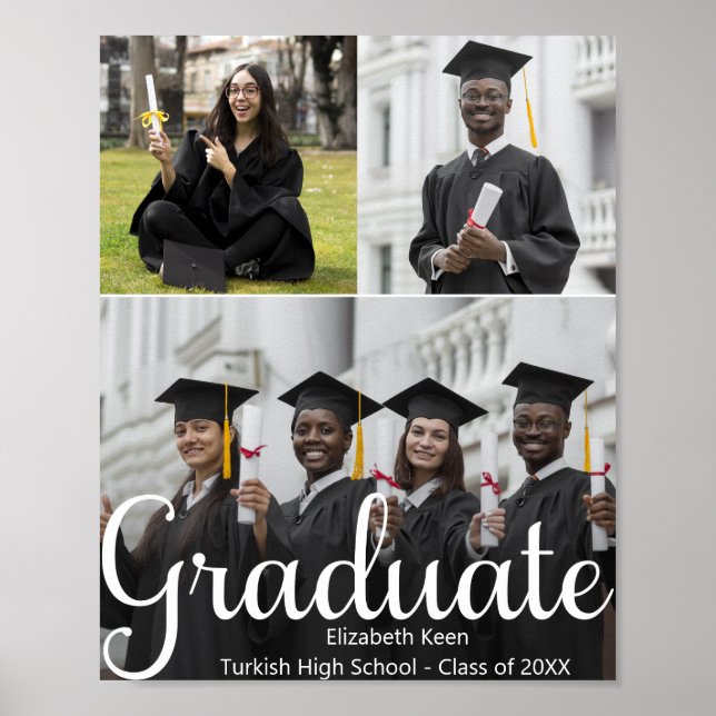 Affiche Diplôme Photo personnalisée (Devant)
