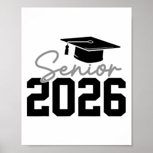 Affiche Diplômé senior 2026 Promotion 2026 Cl De 2026 Pour
