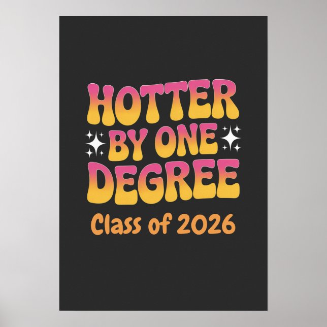 Affiche Diplômé Un Degré Plus Chaud 2026  (Devant)